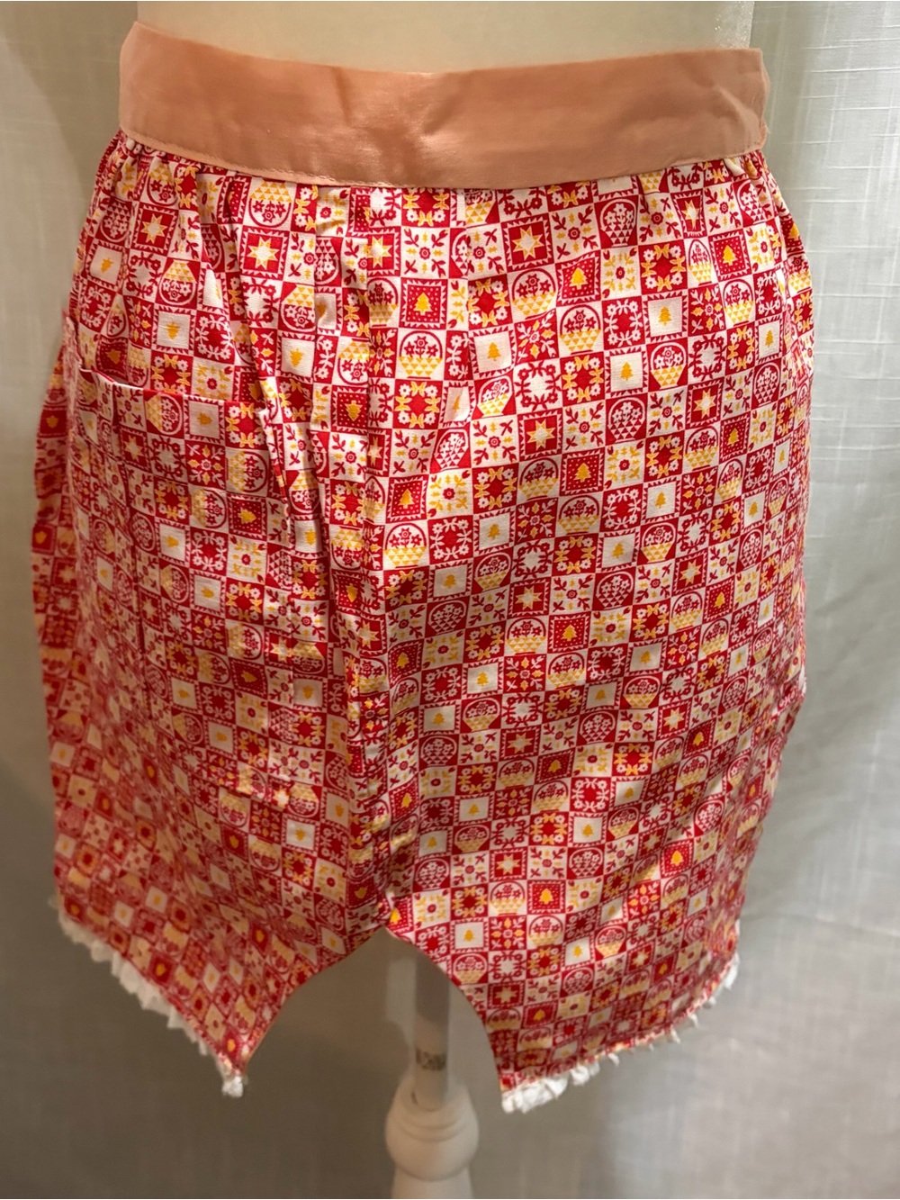 Handmade bloomers apron
